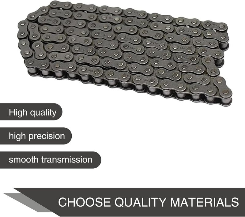 Flygun Pack-8 Chain Master Link Roller, Steel Alloy Heavy Duty Roller Chain Connector Links, Universal Automobile Replacement Accessories, for Most Motorcycles and Bikes (Black #415) - Image 4